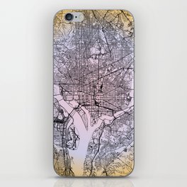 Washington DC - Gradient City Map iPhone Skin