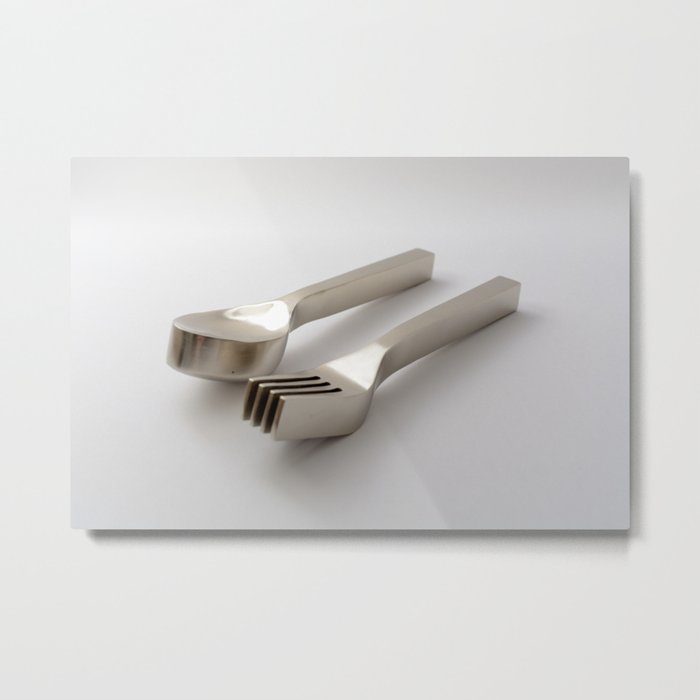 thick spoon and fork Metal Print