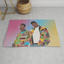 DJ JAZZY JEFF & THE FRESH PRINCE Rug | Thefreshprince, 90S, Hiphopposter, Belair, Willsmithposter, Djjazzyjeff, Willsmith, Hiphop, Graphicdesign, Jazzyjeff 