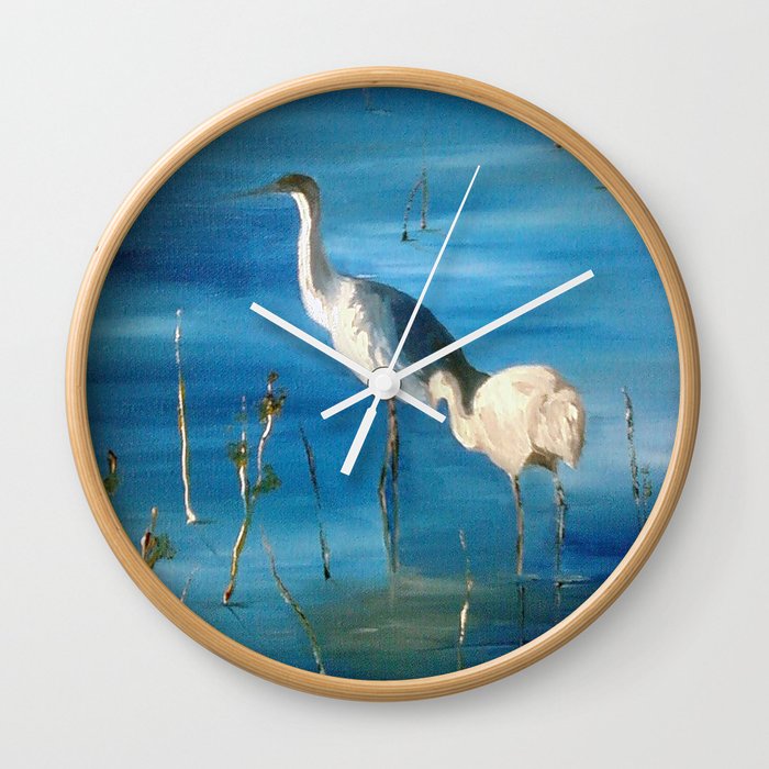 Cranes Wall Clock