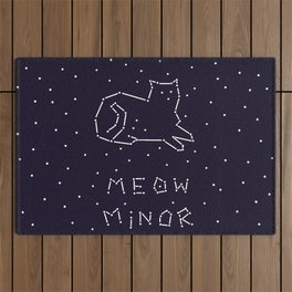 Cat Constellation (Meow Minor)  Outdoor Rug