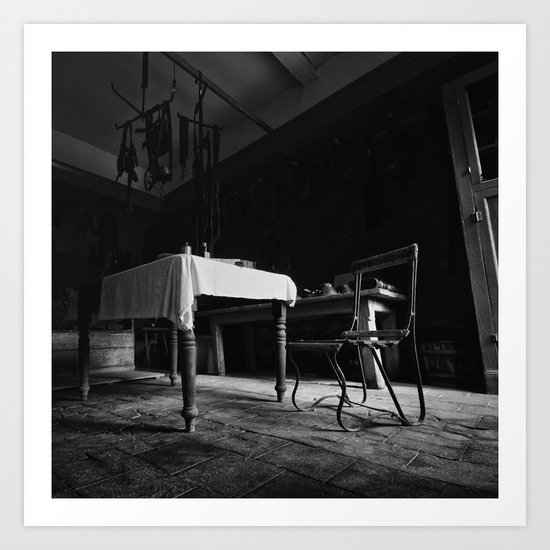 Below Stairs Art Print