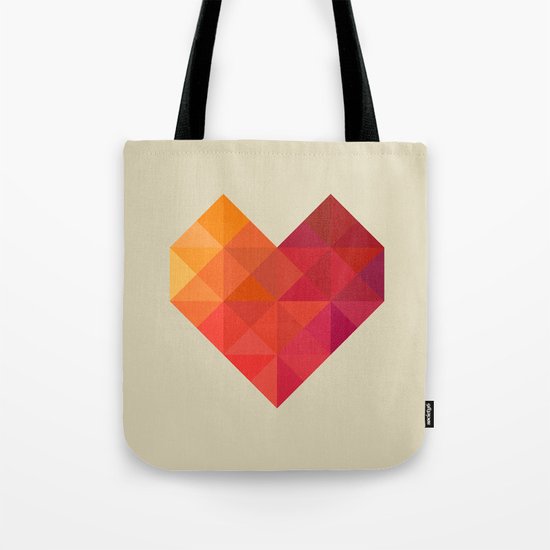 Red Heart Tote Bag