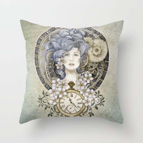 Tempus Fugit Throw Pillow