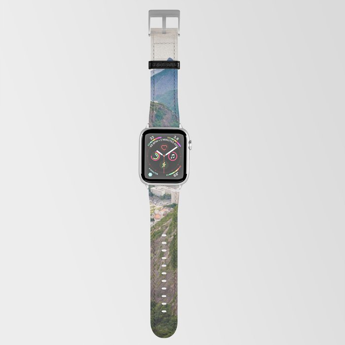 Brazil Photography - Cabel Car Going Over Sugarloaf Mountain Apple Watch Band