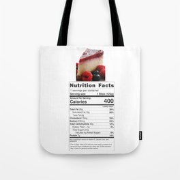 cheese cake nutrition thanksgiving Christmas Tote Bag