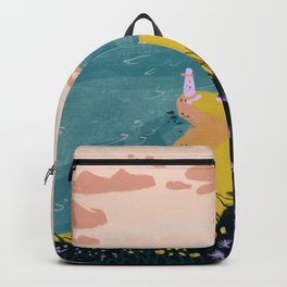 Watercolour Howth - Dublin - Ireland - Digital Painting Backpack