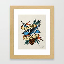 Bluebird in the Winter Framed Art Print