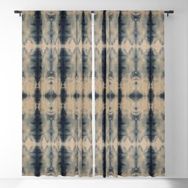 Shibori Linen Flax Blackout Curtain