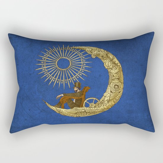 Moon Travel (Colour Option) Rectangular Pillow