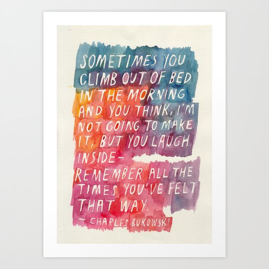 Charles Bukowski Art Print
