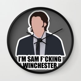 Sam F*cking Winchester Wall Clock