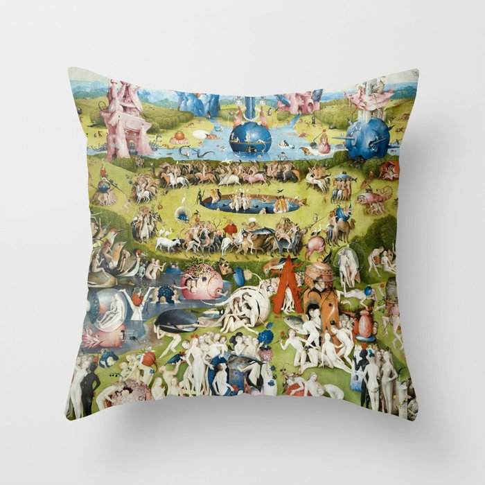 The Garden of Earthly Delights by Hieronymus Bosch Throw Pillow