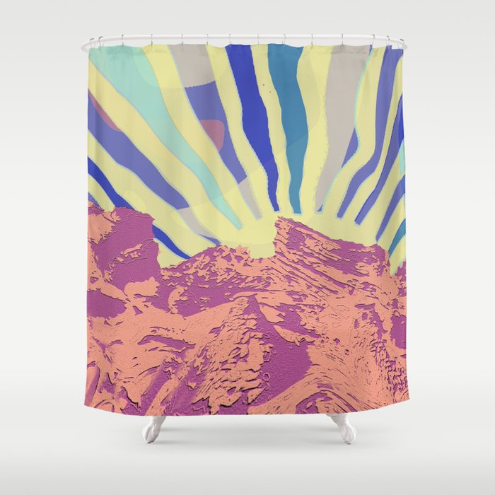 Red Rocks Shower Curtain