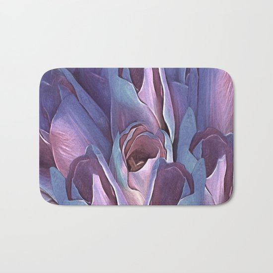 Vintage Still Life Bouquet - OLena Art Bath Mat