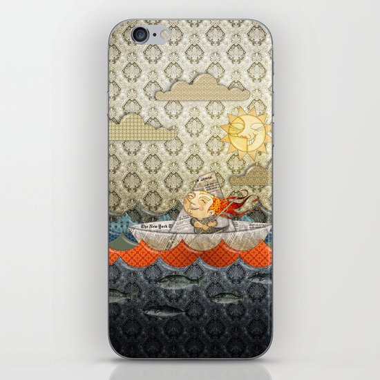 paper boat iPhone & iPod Skin