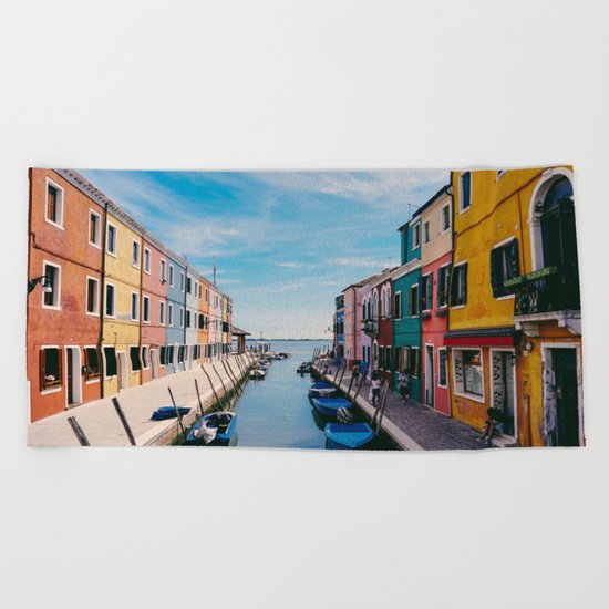 Color House Beach Towel