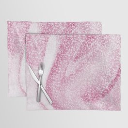 Pink Glitter Marble Placemat