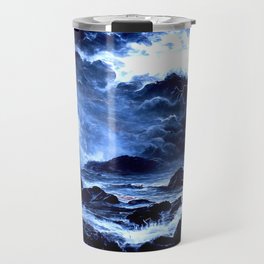 A lighthouse in the storm Travel Mug