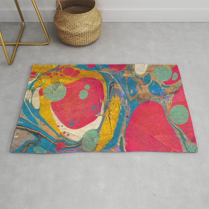 Abstract Painting ; Saturn Rug