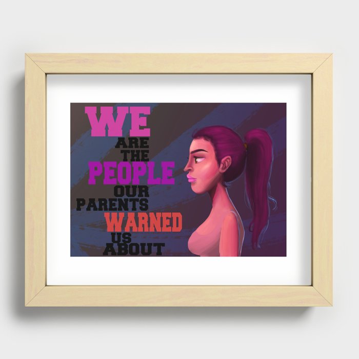 We the people.. Recessed Framed Print