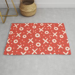 X-O - I love you - hugs and kisses - Valentines Love  Area & Throw Rug