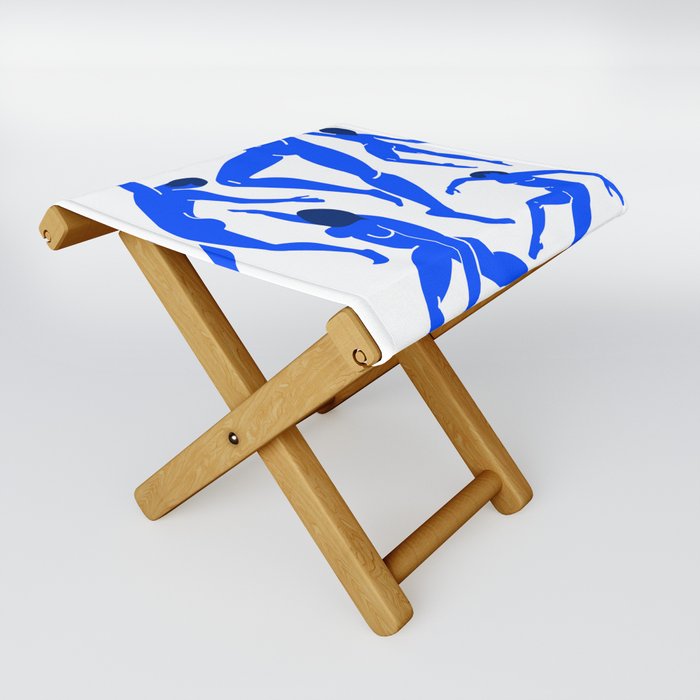 The Dance 3 | Henri Matisse - La Danse | Ultramarine Blue Edition Folding Stool