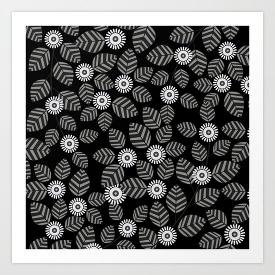 flower and leaf 28 Art Print