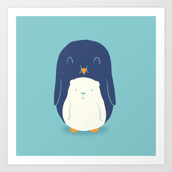 My Belly is a Polar Bear Art Print