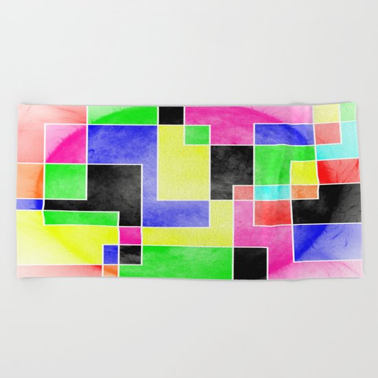 Colour Pieces Beach Towel