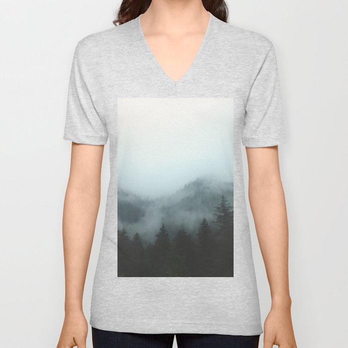 A Walk in the Forest V Neck T Shirt