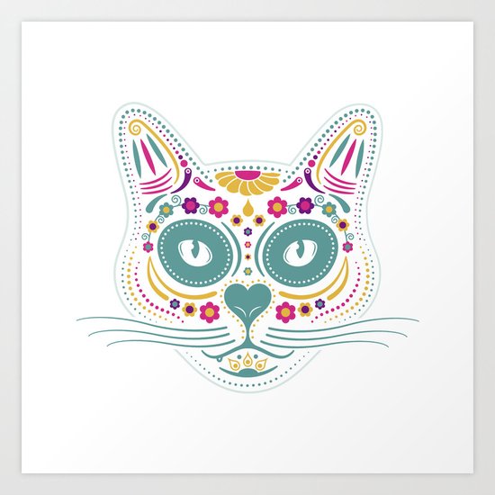 Gato De Los Muertos Art Print