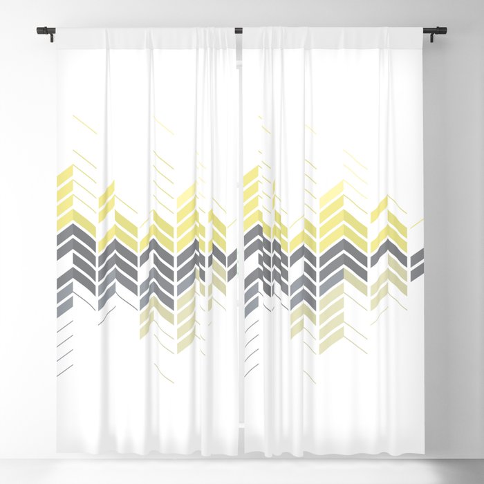 Chevron Sophisticate A Gold Yellow Silver Abstract Pattern