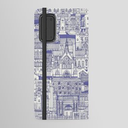 Glasgow toile periwinkle Android Wallet Case