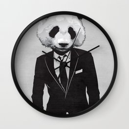 Panda Suit Wall Clock