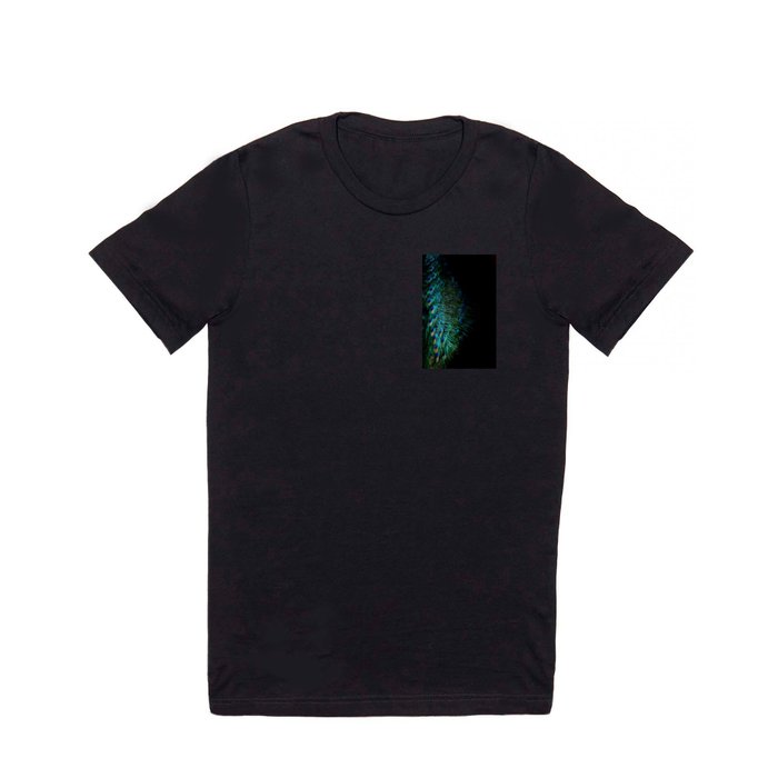 Peacock feathers on a black background T Shirt