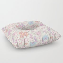 Pastel Floral Aesthetic Floor Pillow