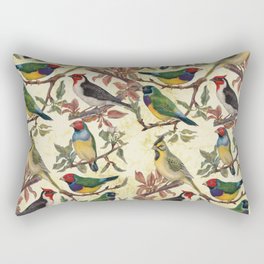 Vintage Birds Rectangular Pillow