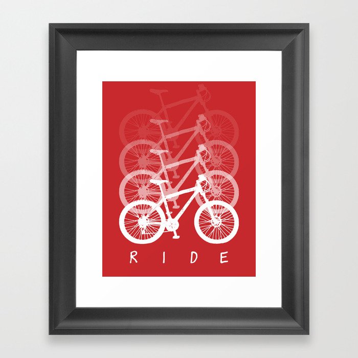 Bikes Framed Art Print