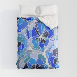 Floral Blue Comforter