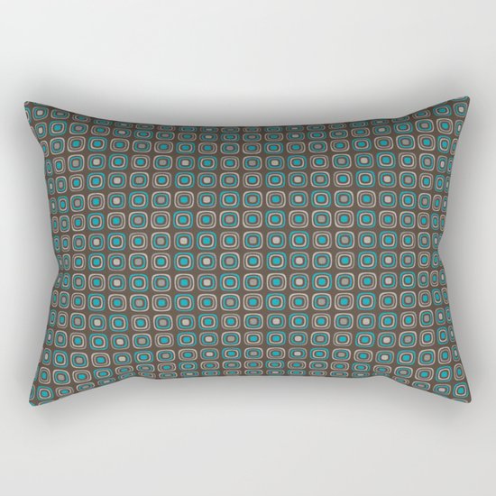 Pattern blue azul 6 Rectangular Pillow