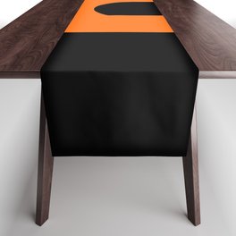 letter B (Orange & Black) Table Runner