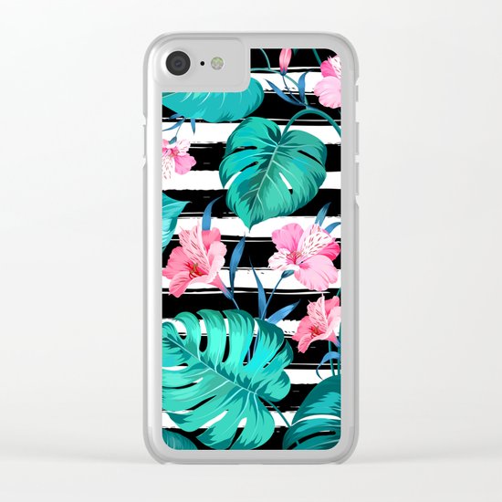 Floral Clear iPhone Case