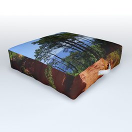 roussillon rock quarry trees Outdoor Floor Cushion