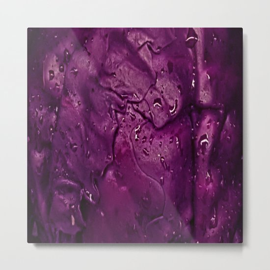 Wet: Purple Metal Print