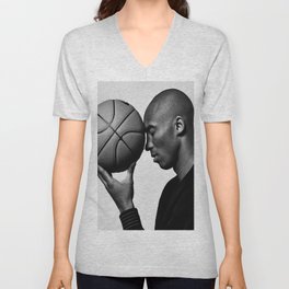 K.B, Kobe#Bryant Dunks Basketball Sports Poster V Neck T Shirt