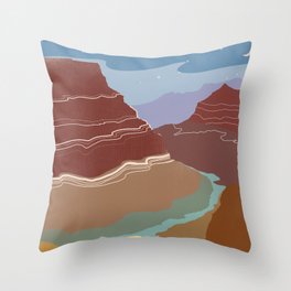 Grand Canyon Throw Pillow