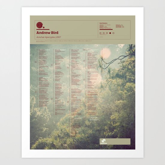 The Visual Mixtape 2010 | Armchair Apocrypha | 07 / 25 Art Print