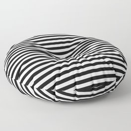 Black and White Christmas Pattern 8 Floor Pillow