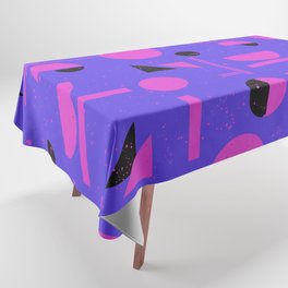 Neon Space Speckled Abstract Tablecloth